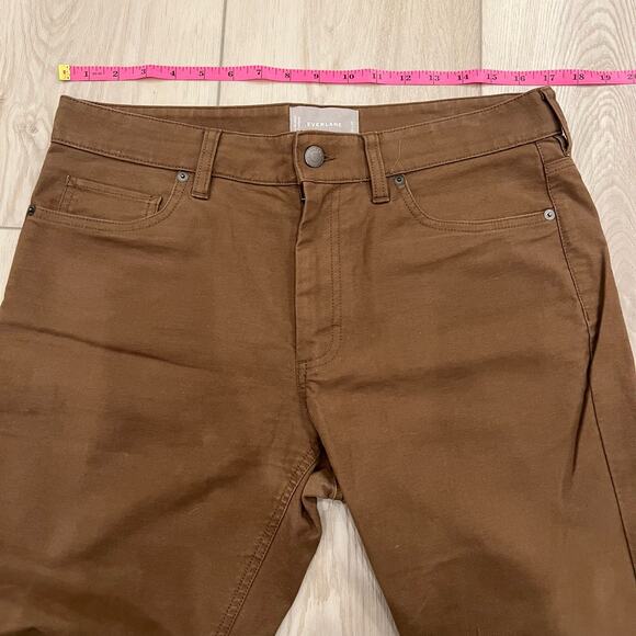 Everlane Men's Dark Brown Straight Khaki Pants Size 32x30 - Picture 7 of 9